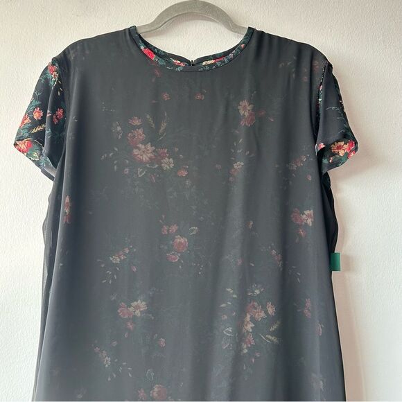 NWT Vintage Ralph Lauren Floral Foliage Silk Midi/Maxi Lined Dress - Picture 11 of 12